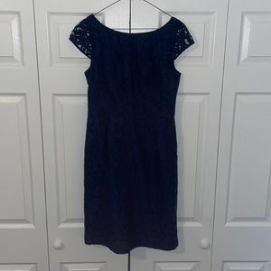 J Crew V Back Lace Sheath Dress